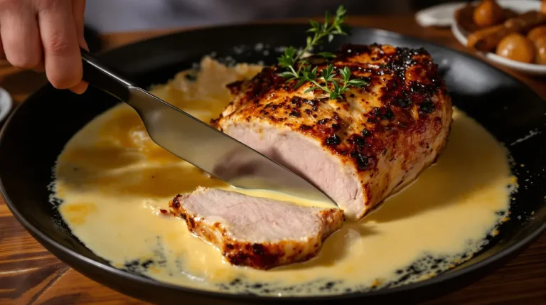 Ce rôti de porc cuit au lait est si fondant qu’il se détaille à la cuillère