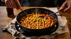 J’ai arrêté de snober les pois chiches en boîte : avec ma sauce tomate-moutarde, c’est devenu mon plat réconfort préféré