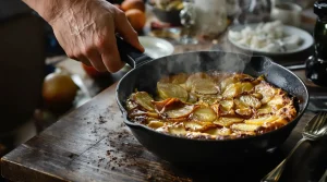 Je prépare ce gâteau aux pommes à la poêle : ultra simple, prêt en quelques minutes et tellement réconfortant